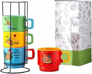 Charming Capybara Stoneware Mug for Coffee Lovers